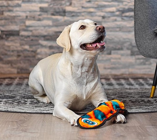 Outward Hound - Durablez Orange Snake Dog Toy, Large