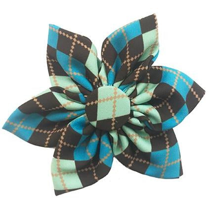 Huxley &amp; Kent - Teal Argyle Pinwheel