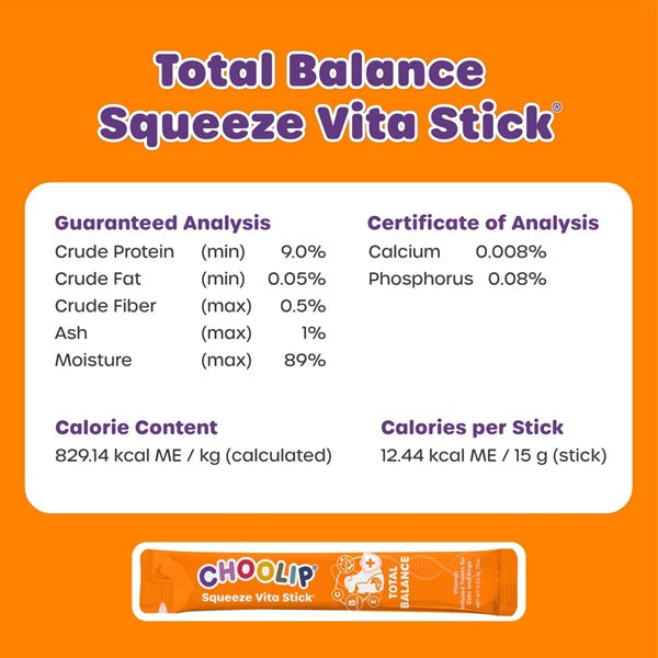 Choolip - Squeeze Vita Stick 4 Pack - Total Balance