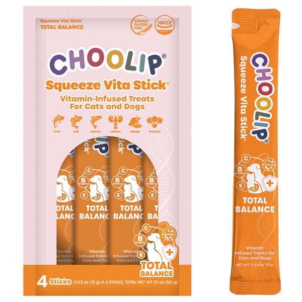 Choolip - Squeeze Vita Stick 4 Pack - Total Balance