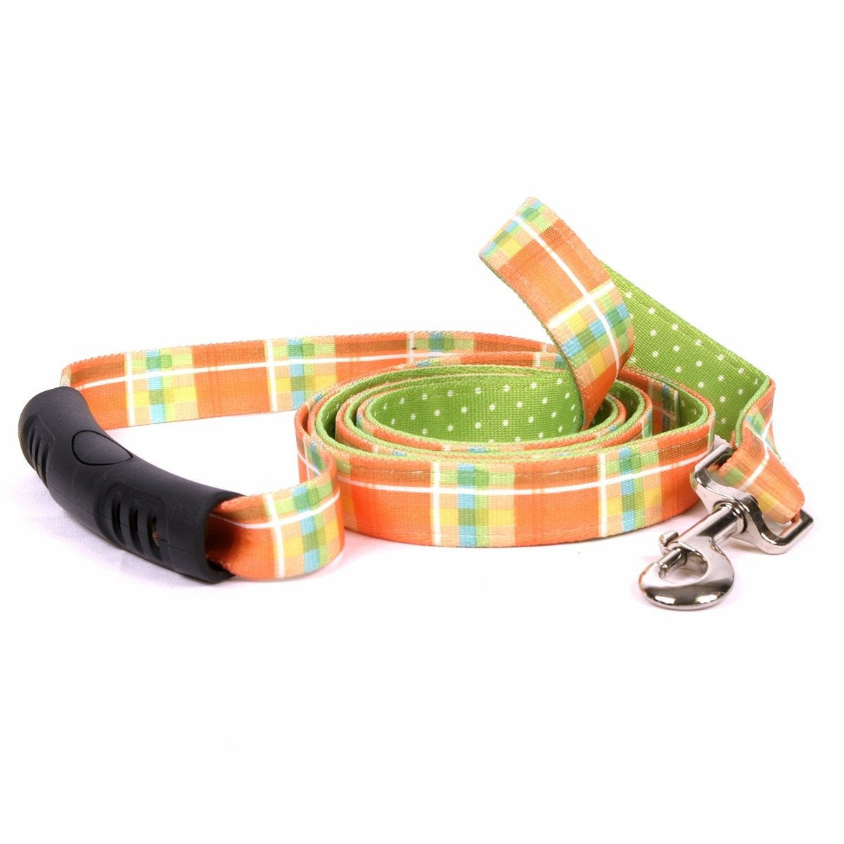 Yellow Dog Design - EZ-Grip Uptown Madras Orange Leash