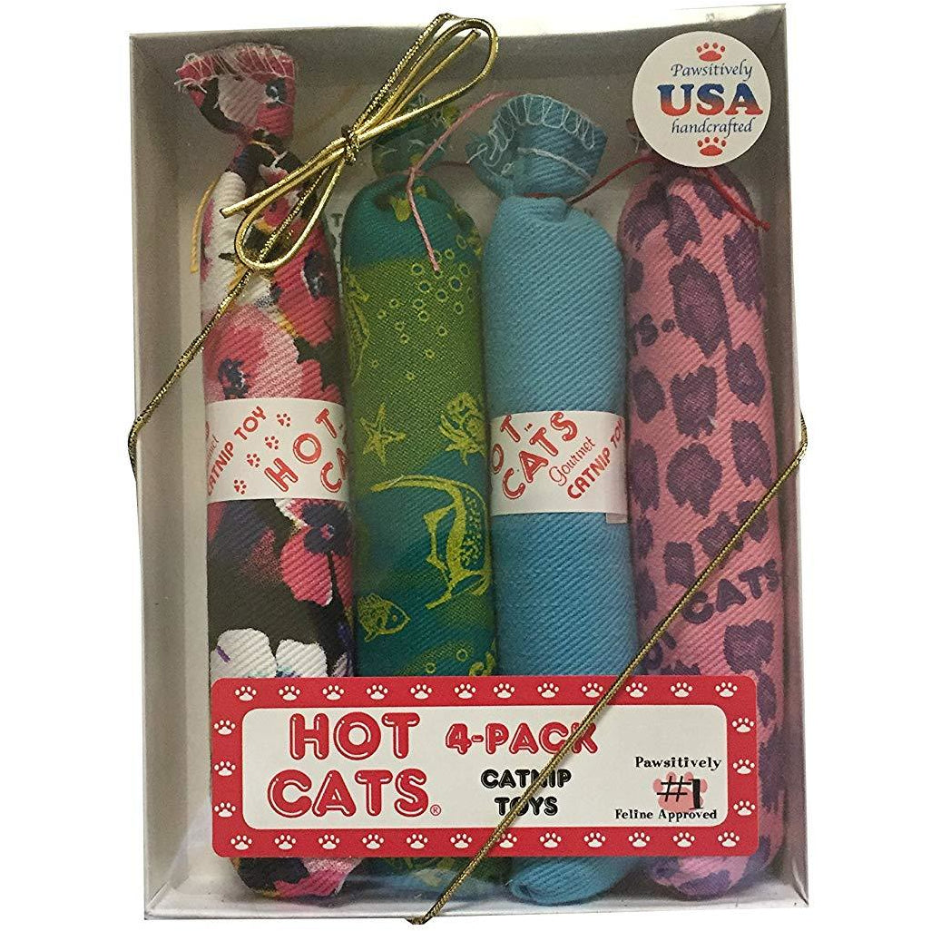 Hot Cats - Organic Catnip 4-Pack Sausage