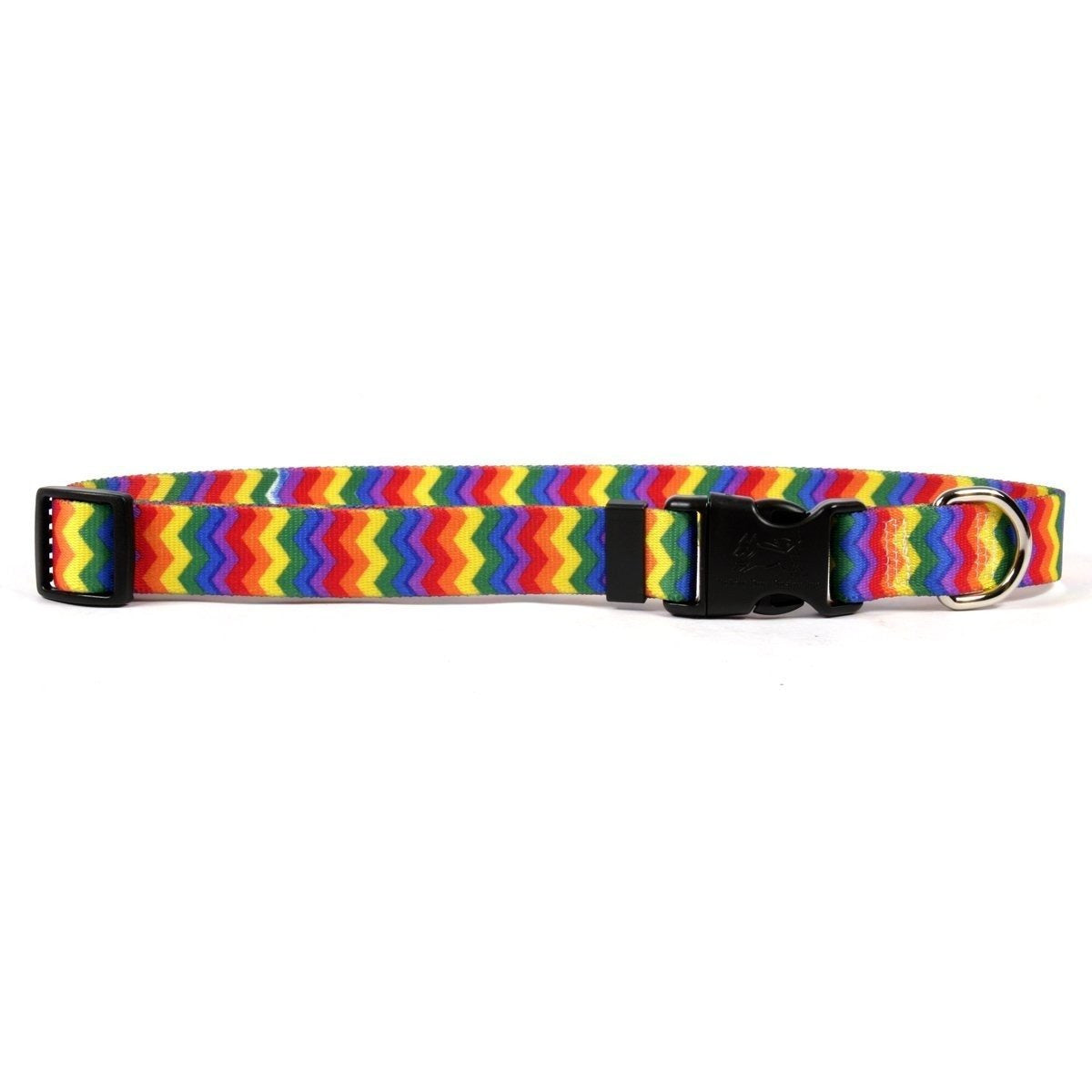 Yellow Dog Design - Rainbow Chevron Collar