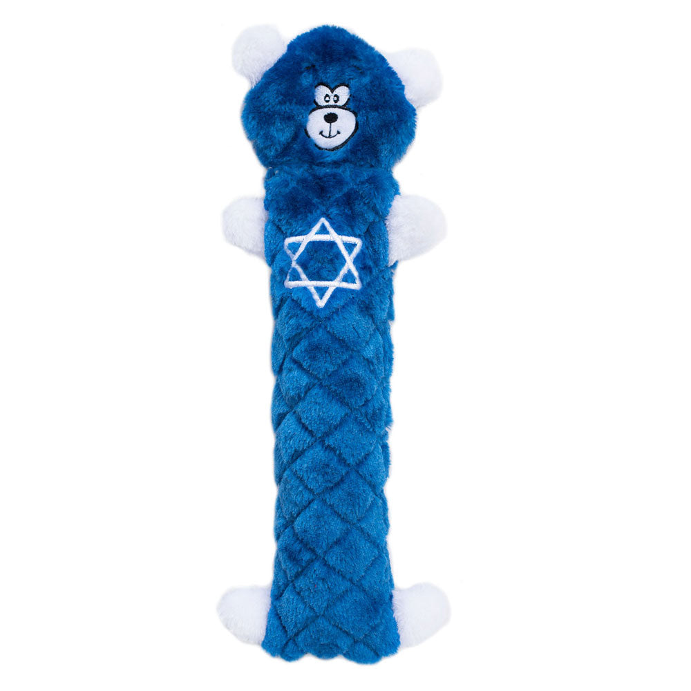 ZippyPaws Jigglerz  - Hanukkah Blue Bear