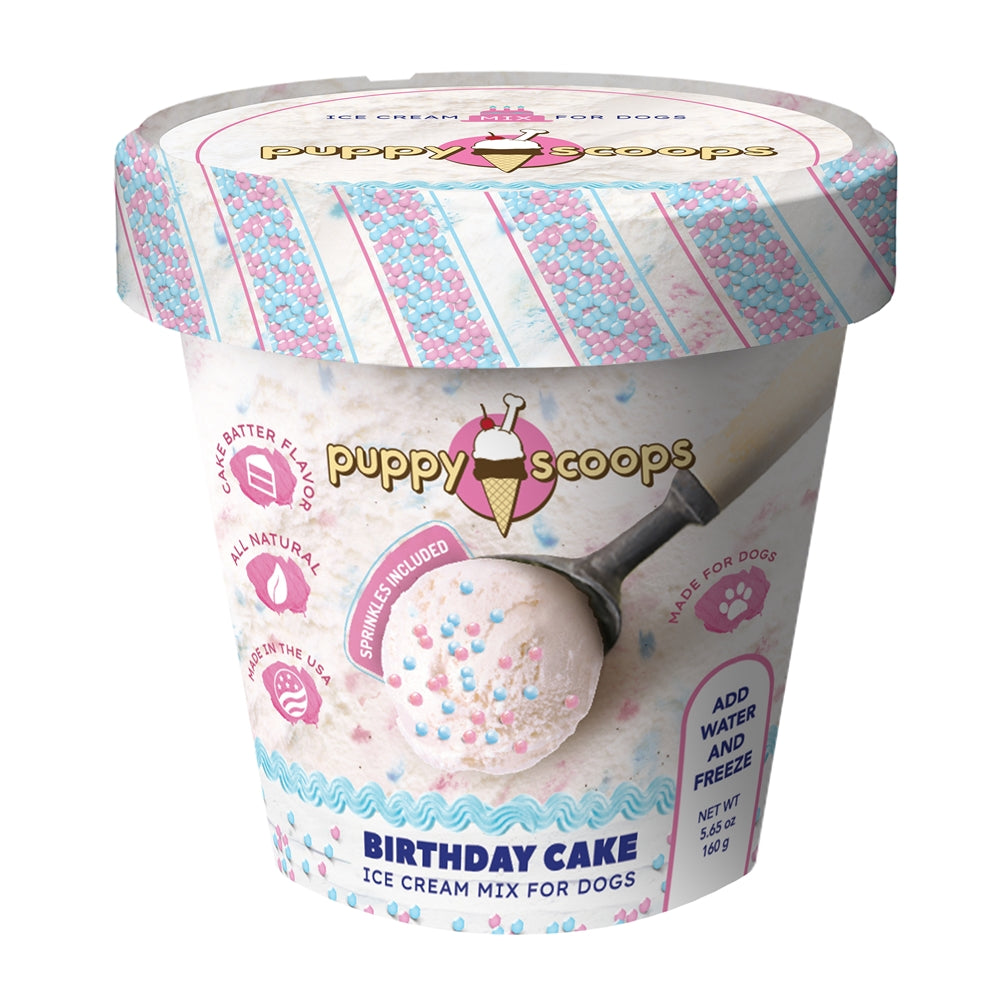 Puppy Scoops - Birthday Cake Ice Cream Mix for Dogs