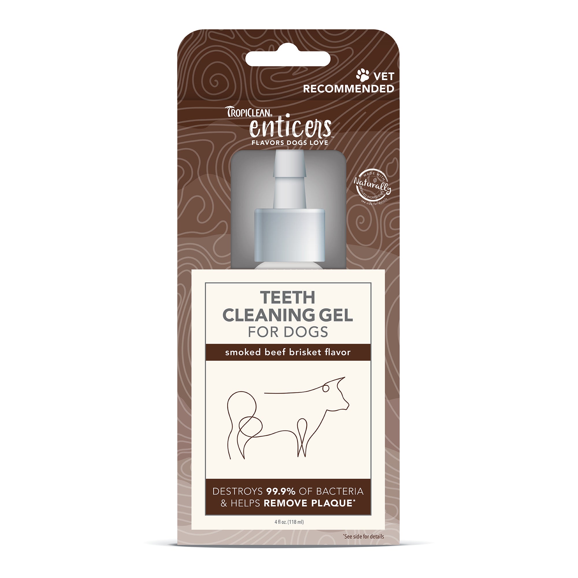 Tropiclean Enticers Teeth Cleaning Gel - Brisket