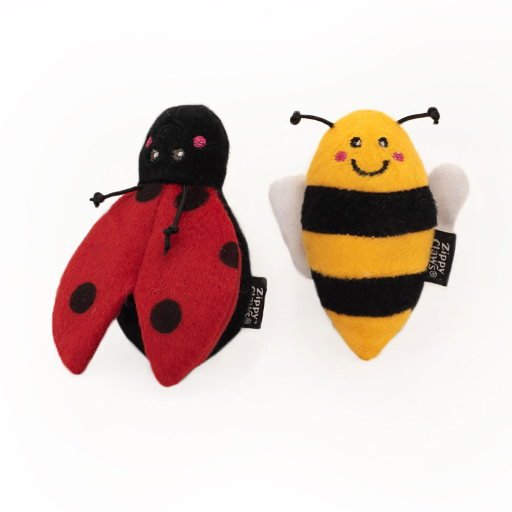 ZippyClaws 2-Pack - Ladybug and Bee