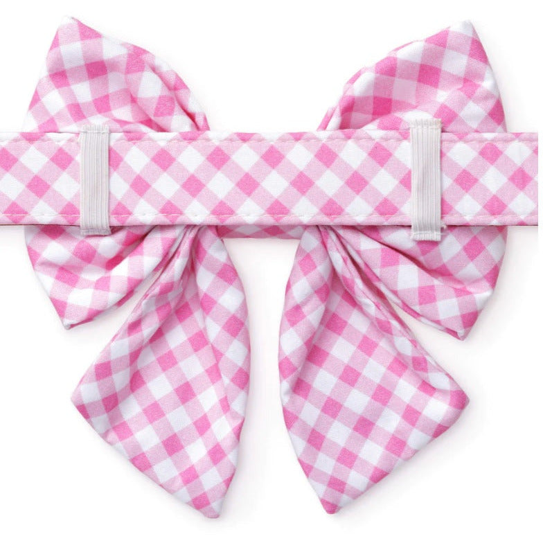 Personalized Notecards - pink bow + gingham %
