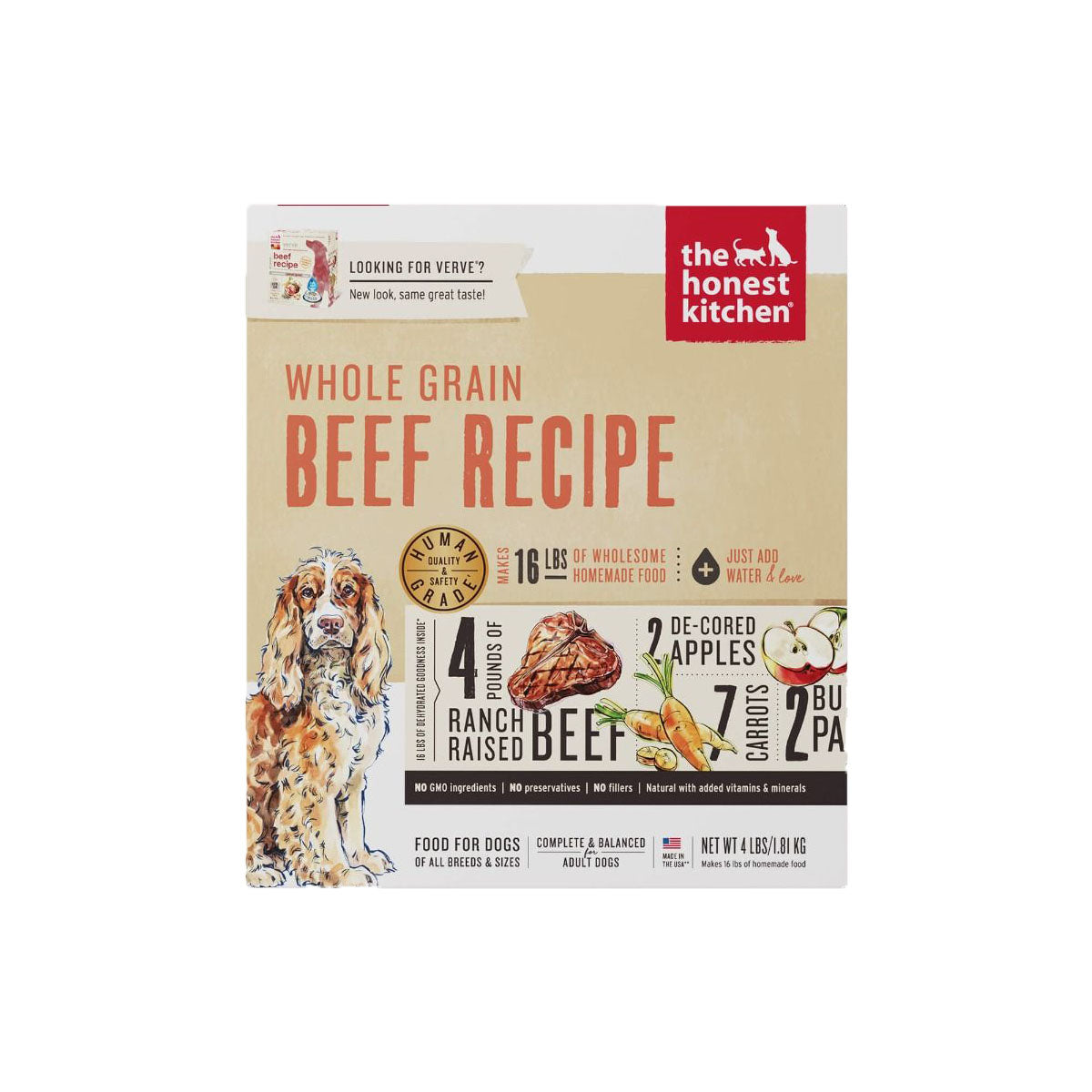The Honest Kitchen - Whole Grain Beef Dehydrated - Dog Food