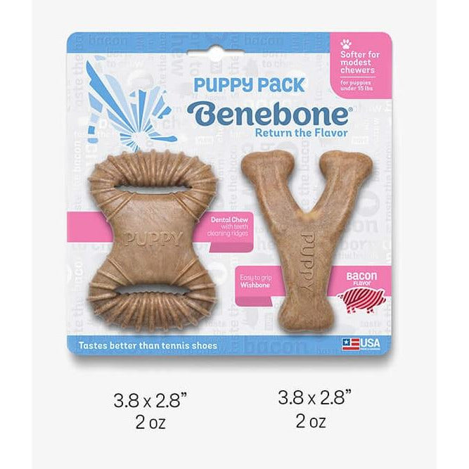 Benebone Puppy 2-Pack - Wishbone and Original