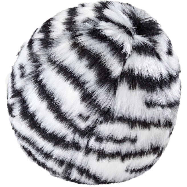 Fluff & Tuff - Squeakerless Zebra Ball